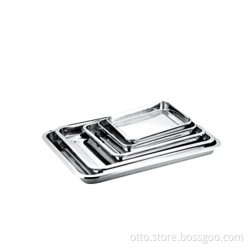 Stainless steel square tray